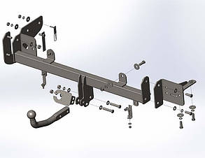 Фаркоп JAC S4 (2018-)(Фаркоп Джак С5) Автопристрій