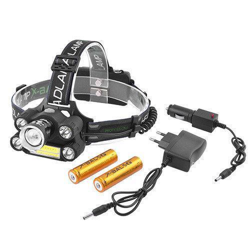 Налобний світлодіодний ліхтар Police BL-T64+COB, фото 1