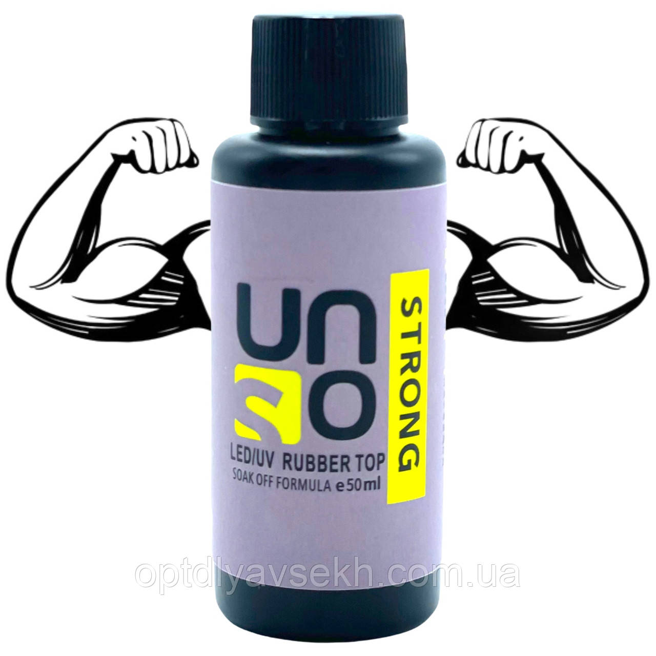 Фінішне (топове) покриття для гель-лаку Strong Top, 50 мл. - з липким шаром