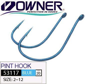 Owner Гачок Owner 53117 Pint Hook №10 Blue 12шт - фото 1 - id-p1451064379