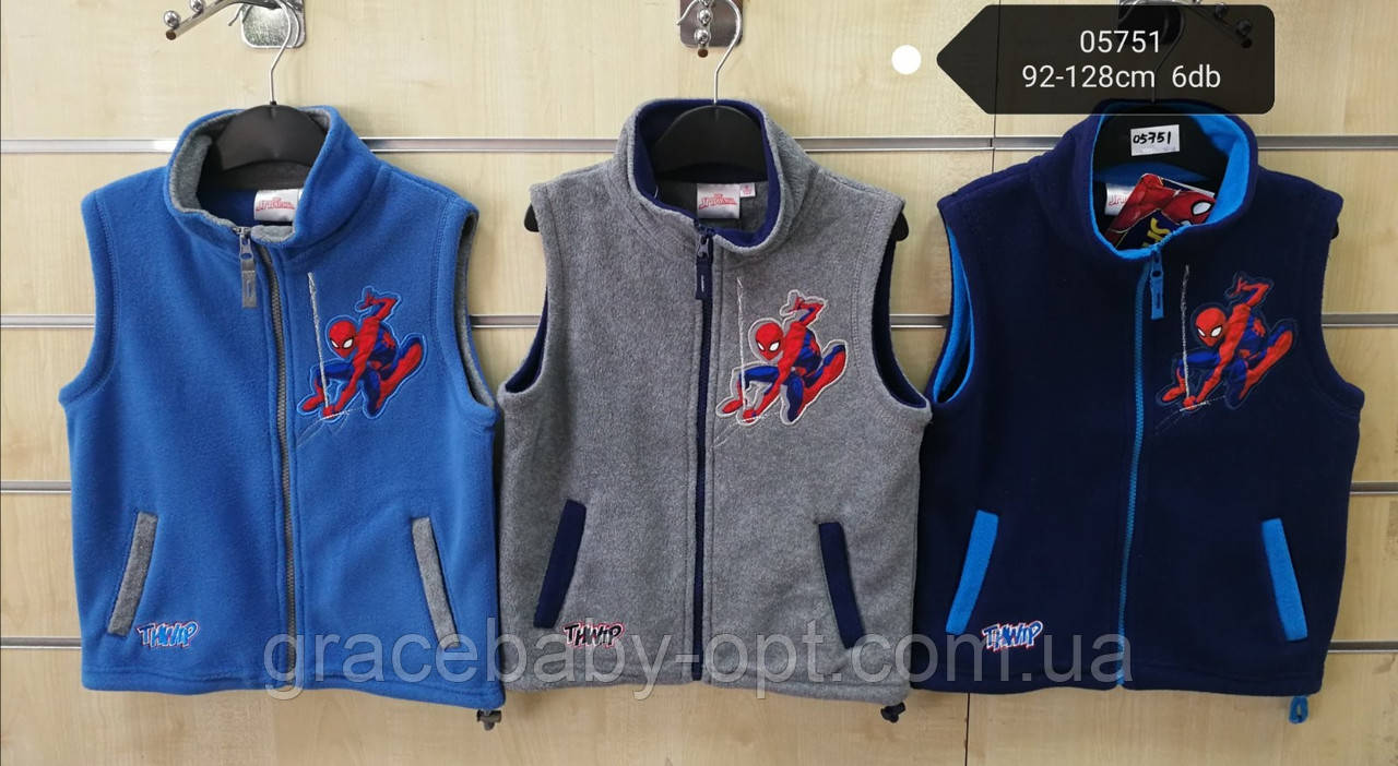 Жилети для хлопчиків оптом, Disney, 92-128 см, № 05751