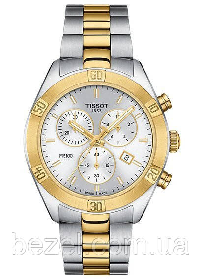 Жіночий годинник Tissot PR 100 Sport Chic Chronograph T101.917.22.031.00