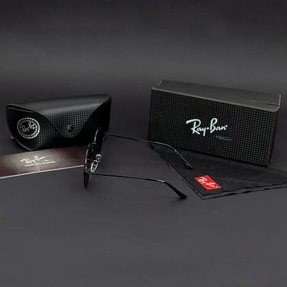 Сонцезахисні окуляри RAY BAN ROUND (арт. RB3448) чорні/чорна оправа, фото 4