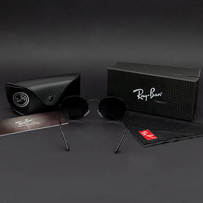 Сонцезахисні окуляри RAY BAN ROUND (арт. RB3448) чорні/чорна оправа, фото 5