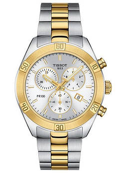 Жіночий годинник Tissot PR 100 Sport Chic Chronograph T101.917.22.031.00