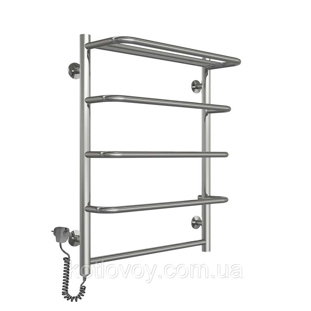 Полотенцесушитель Стандарт з полицею П5 500х700 Е ліве підключення