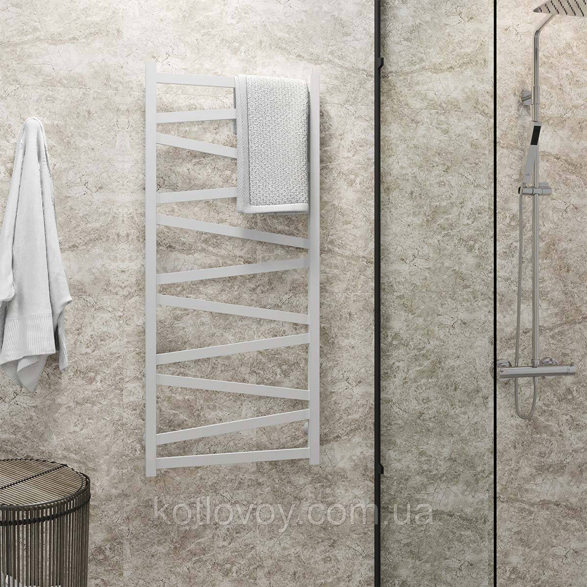 Рушникосушки водяні Alpha П11 500х1200 В нижнє підключення (білий)