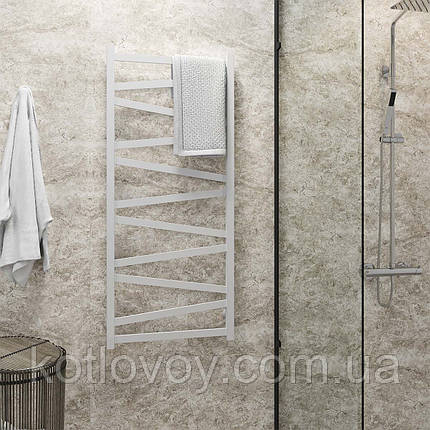Рушникосушки водяні Alpha П11 500х1200 В нижнє підключення (білий), фото 1