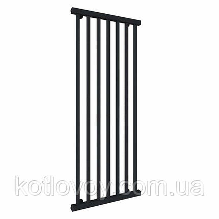 Рушникосушки радіатори Level П7 500х1200 В нижнє підключення (чорний), фото 1