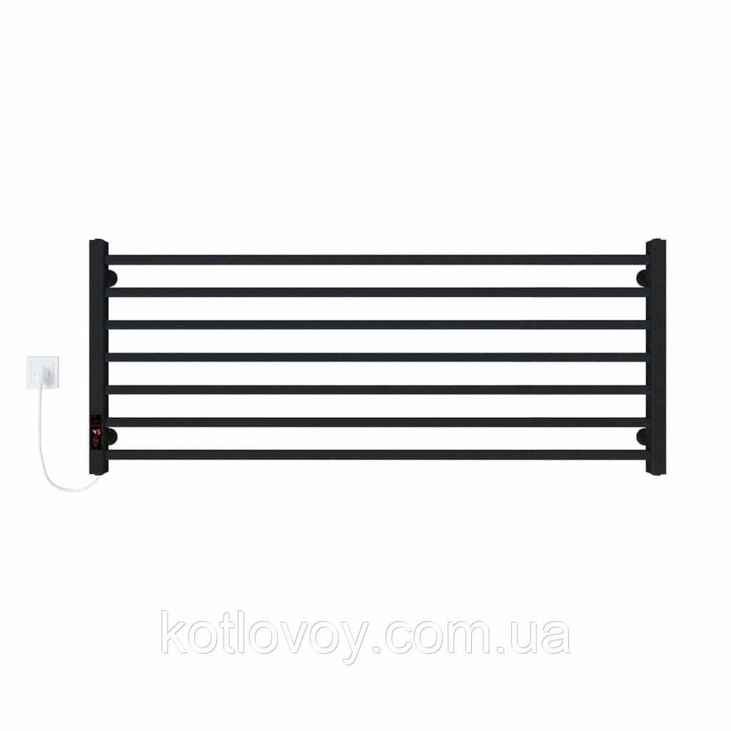 Рушникосушки радіатори Level П7 1200х500 Е ліве підключення (чорний)