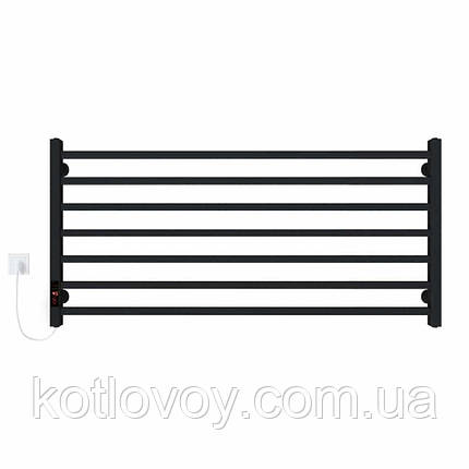 Рушникосушки радіатори Level П7 1000х500 Е ліве підключення (чорний), фото 1