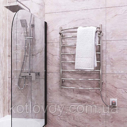Рушникосушки водяні Класик N П6 500х600 В нижнє підключення, фото 3
