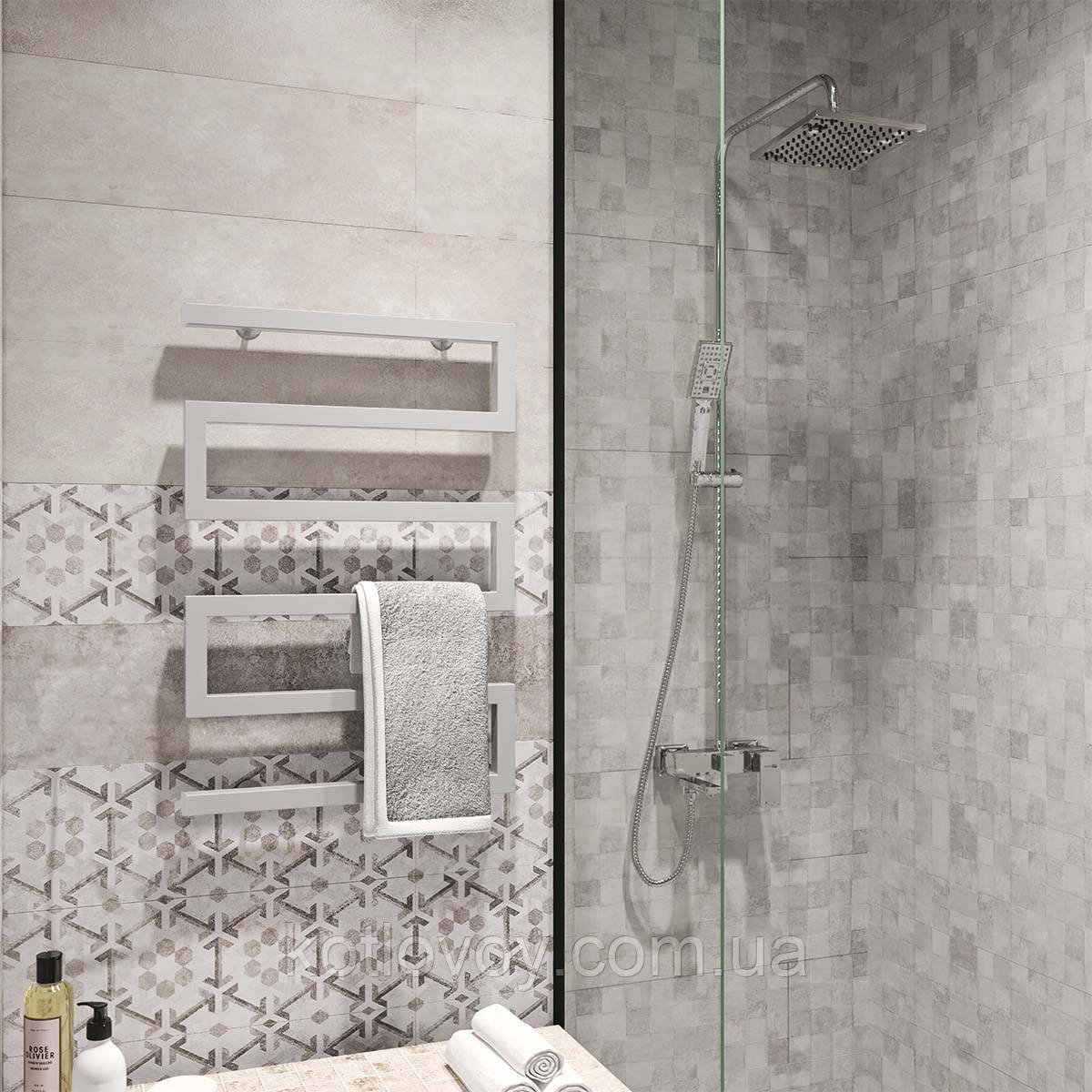 Рушникосушки водяні Zeta 500х675 В бокове підключення (білий)