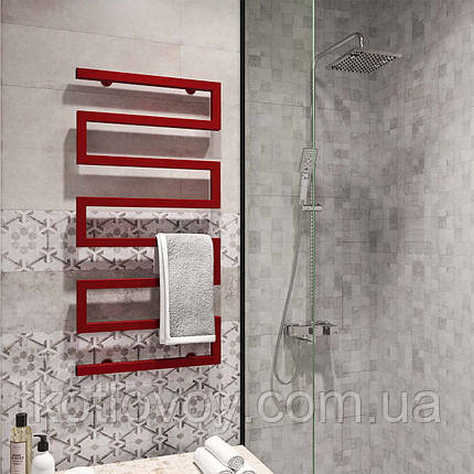 Рушникосушки водяні Zeta 500х945 В бокове підключення (червоний), фото 1