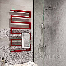 Рушникосушки водяні Zeta 500х945 В бокове підключення (червоний), фото 4