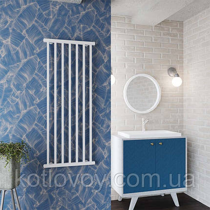 Рушникосушки радіатори Level П7 1200х500 Е праве підключення (білий), фото 2