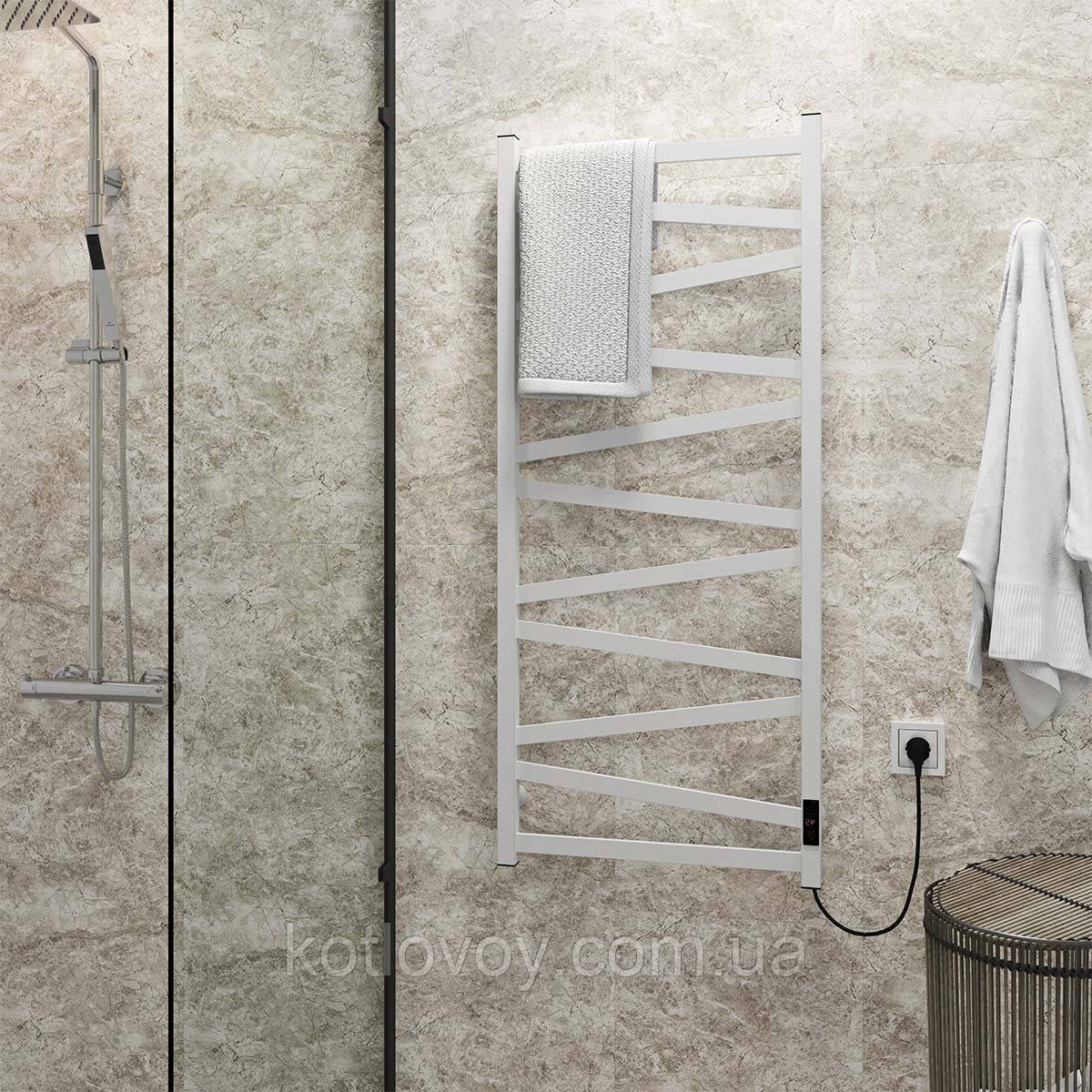 Електричний полотенцесушитель Alpha П11 500х1200 Е праве підключення (білий)