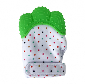 Прорізувач-рукавичка "Лапка". Зелений 40052