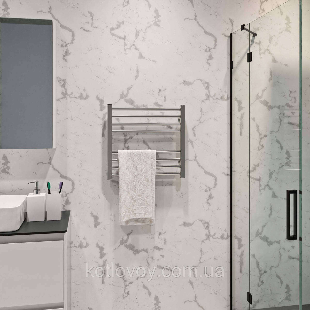 Рушникосушки водяні Lima П8 500х500 В бокове підключення