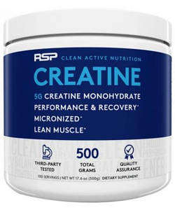 Креатин-моногідрат RSP Creatine Monohydrate 500 г (100 порцій)