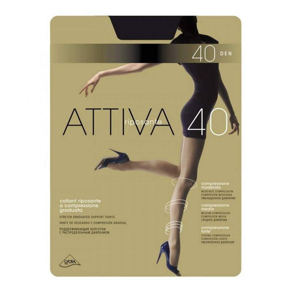 Колготки Omsa Attiva 40, р. 2, nero