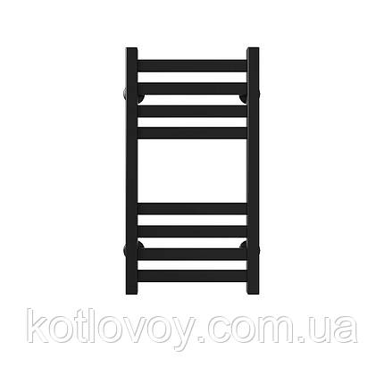 Рушникосушки водяні Magnus П8 300х600 В нижнє підключення (чорний), фото 3