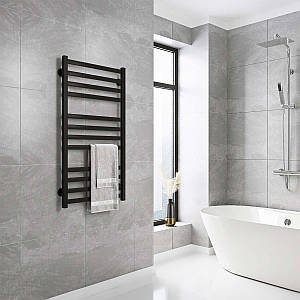 Рушникосушки водяні Magnus П12 500х1000 В бокове підключення (чорний)