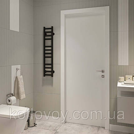 Рушникосушки водяні Magnus П12 200х1000 В нижнє підключення (чорний), фото 1