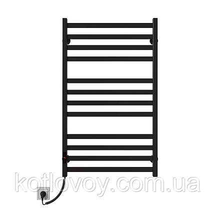 Електричний полотенцесушитель Magnus П12 600х1000 Е ліве підключення (чорний), фото 2