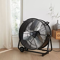Чорний вентилятор 60 см 330 Вт