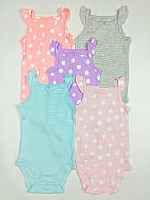 Боді-майки для дівчинки Картерс набір 5шт, 3м (55-61см)