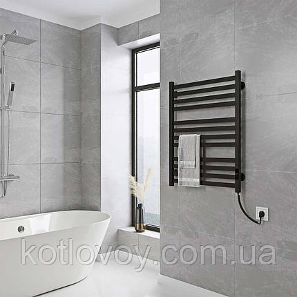 Magnus П8 600х800 Е праве підключення (чорний), фото 1