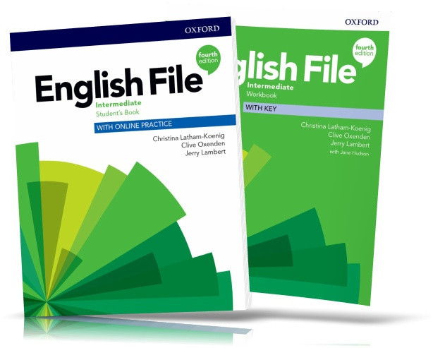 Комплект English File Fourth Edition Intermediate student's Book + Workbook /Підручник + Робочий зошит