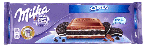 Шоколад молочный Milka Oreo (милка с ванильным печеньем), 300 гр ...