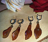 Сережки з сердликом і рухтопазом, фото 4