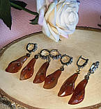 Сережки з сердликом і рухтопазом, фото 3