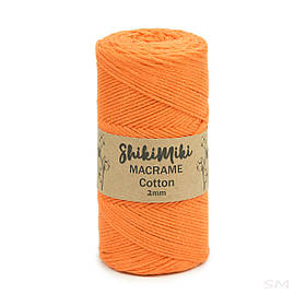 Еко Шнур Cotton Macrame, колір Морквяний