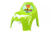 Горшок детский кресло ТехноК 4074TXK Зелёный, Vse-detyam