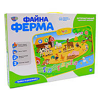 Інтерактивний музичний килимок «Файна ферма», Limo toy, українська мова, 6 міс., 73 * 54 * 1 см, (M3455), фото 3