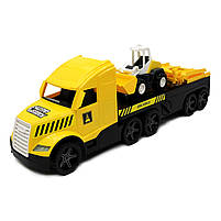 Машинка «Евакуатор з бульдозером» Wader Magic truck Technic жовта 78 * 27 * 18 см (36430), фото 2