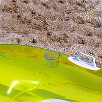 Надувне крісло шезлонг з ручками і підсклянником Intex, жовте, 163 * 104 см (56805), фото 6