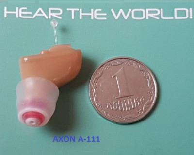 Цифровий слуховий апарат внутрішньовушний Axon A-111 підсилювач слуху звуку