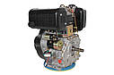 Двигун дизельний Grunwelt GW192FE F2 (14 л.с., електростартер, вал 25 мм, шпока), фото 5