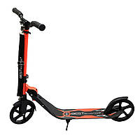 Самокат двоколісний BEST SCOOTER затиск керма, амортизатор, колеса PU, 200 мм, помаранчевий, до 100 кг (67450), фото 2