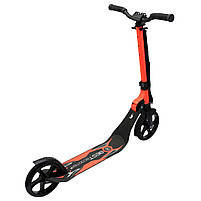 Самокат двоколісний BEST SCOOTER затиск керма, амортизатор, колеса PU, 200 мм, помаранчевий, до 100 кг (67450), фото 3