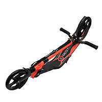 Самокат двоколісний BEST SCOOTER затиск керма, амортизатор, колеса PU, 200 мм, помаранчевий, до 100 кг (67450), фото 4