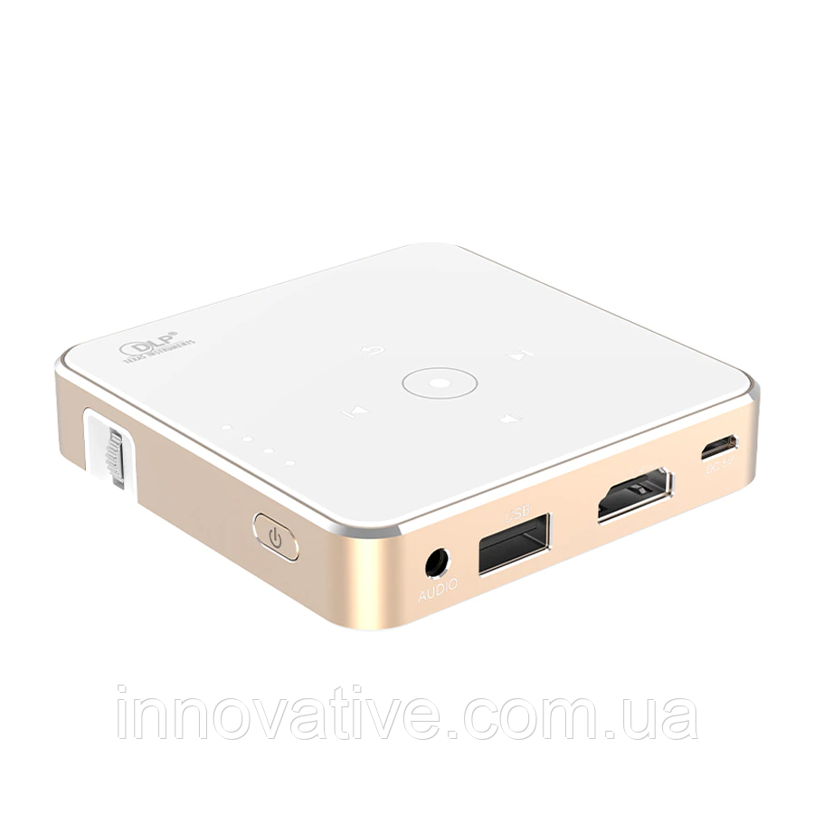 Портативний міні проектор Jiks Pix для домашнього кінотеатру (Білий), фото 1