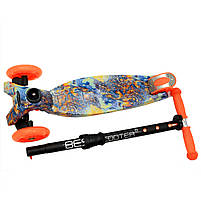 Самокат складаний Best Scooter помаранчевий, 4 колеса PU - 120 мм (779-1340), фото 5