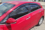 Дефлектори вікон (вітровики) Hyundai i30 HB 2011-2016 (Autoclover/Корея), фото 4