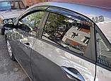 Дефлектори вікон (вітровики) Hyundai i30 HB 2011-2016 (Autoclover/Корея), фото 8